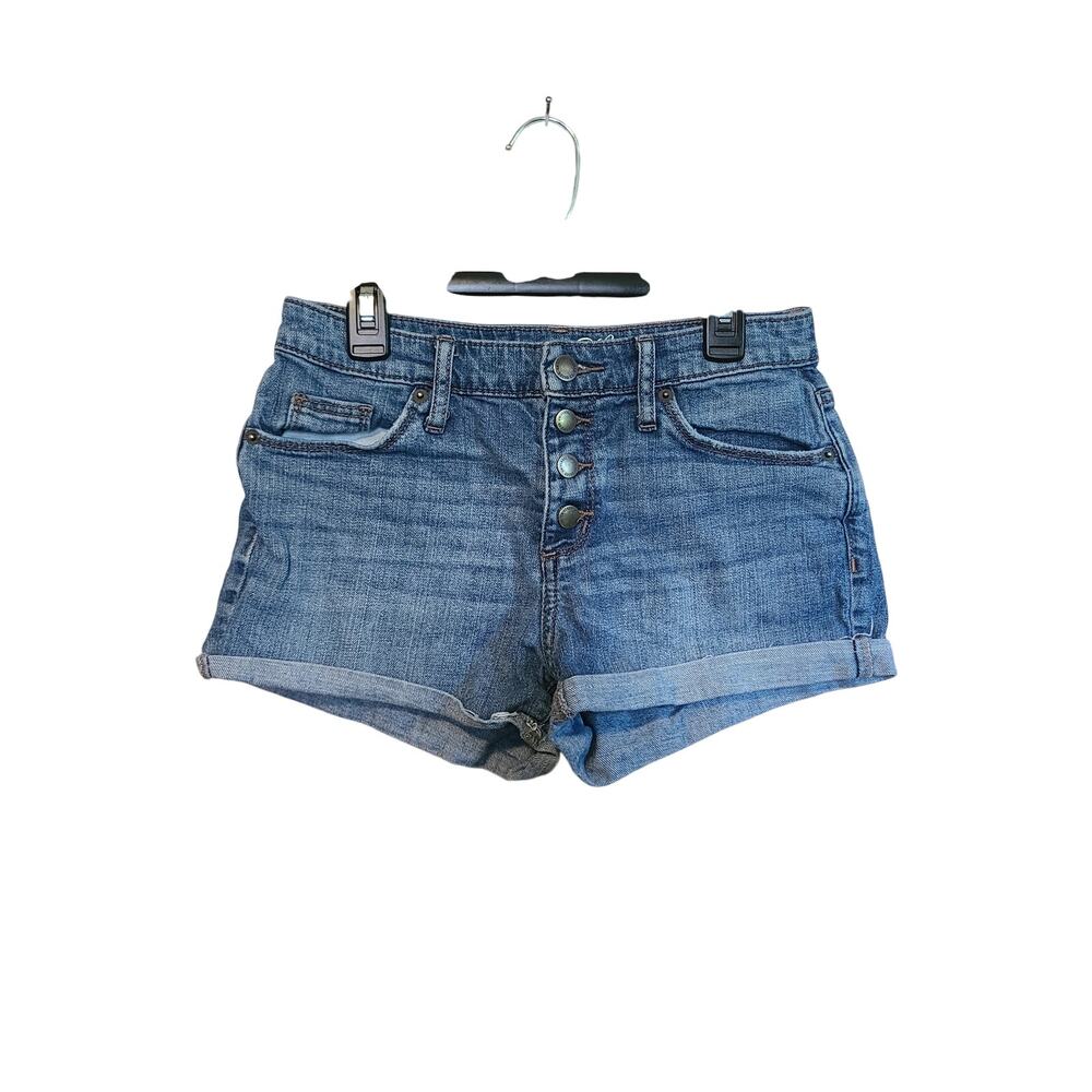 Universal Thread High Rise Shortie Womens 0/25R Shorts Stretch Cuff Button Fly